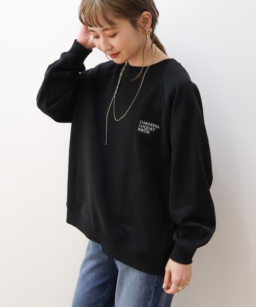 セール】刺繍ロゴラグランスウェット（スウェット）｜AMERICAN HOLIC