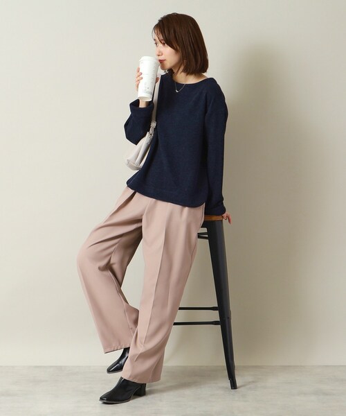 ITS'DEMO（イッツデモ）の「◆【マシンウォッシャブル】ボートネックプルオーバー（Tシャツ/カットソー・レディース・ライトグレー/ブルー/ネイビー/ボルドー・00）」の15枚目の写真