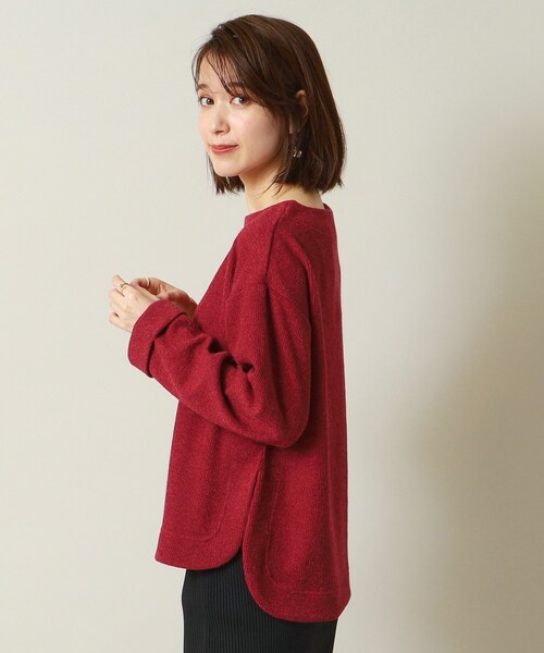 ITS'DEMO（イッツデモ）の「◆【マシンウォッシャブル】ボートネックプルオーバー（Tシャツ/カットソー・レディース・ライトグレー/ブルー/ネイビー/ボルドー・00）」の22枚目の写真