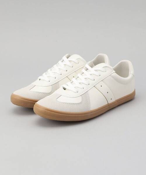 coen（コーエン）の「【新色登場】ジャーマンミリタリースニーカー(23.0cm/24.0cm/25.0cm)（スニーカー・レディース・オフホワイト/ブラック・23cm/25cm/24cm）」の4枚目の写真