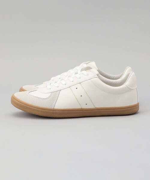 coen（コーエン）の「【新色登場】ジャーマンミリタリースニーカー(23.0cm/24.0cm/25.0cm)（スニーカー・レディース・オフホワイト/ブラック・23cm/25cm/24cm）」の5枚目の写真