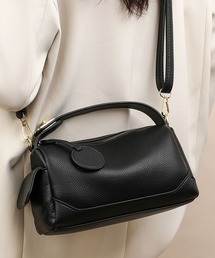 2WAY　レザーライクワンポケットハンドバッグ/ショルダーバッグ