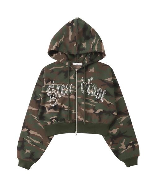 WEGO（ウィゴー）の「WEGO/ラインストーン裏起毛ショートジップパーカー（パーカー・レディース・ブラウン/ブラック/その他1・FREE）」の19枚目の写真