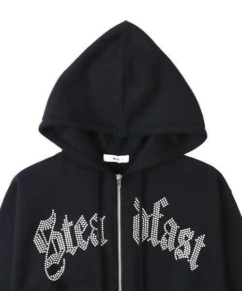 WEGO（ウィゴー）の「WEGO/ラインストーン裏起毛ショートジップパーカー（パーカー・レディース・ブラウン/ブラック/その他1・FREE）」の22枚目の写真