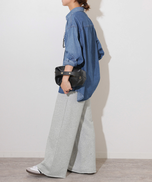 JOURNAL STANDARD relume(ジャーナルスタンダード レリューム)の「《追加6》ワイドスウェットパンツ(スウェットパンツ・レディース・グレー/ブラック系その他/アイボリー・FREE)」の14枚目の写真