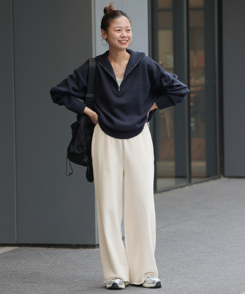 JOURNAL STANDARD relume(ジャーナルスタンダード レリューム)の「《追加6》ワイドスウェットパンツ(スウェットパンツ・レディース・グレー/ブラック系その他/アイボリー・FREE)」の21枚目の写真