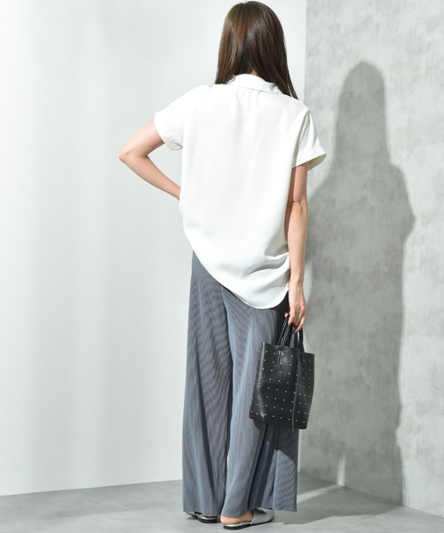 actuel（アクチュエル）の「【ａｃｔｕｅｌ】カットスムースプリーツパンツ（その他パンツ・レディース・ブラック/カーキ/ブルー/モカ・FREE）」の22枚目の写真