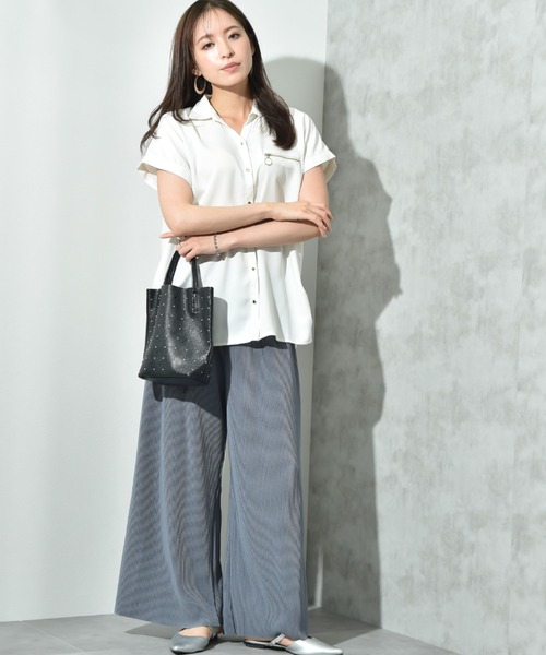 actuel（アクチュエル）の「【ａｃｔｕｅｌ】カットスムースプリーツパンツ（その他パンツ・レディース・ブラック/カーキ/ブルー/モカ・FREE）」の21枚目の写真