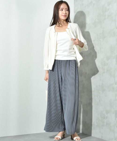 actuel（アクチュエル）の「【ａｃｔｕｅｌ】カットスムースプリーツパンツ（その他パンツ・レディース・ブラック/カーキ/ブルー/モカ・FREE）」の20枚目の写真