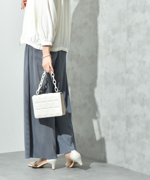 actuel（アクチュエル）の「【ａｃｔｕｅｌ】カットスムースプリーツパンツ（その他パンツ・レディース・ブラック/カーキ/ブルー/モカ・FREE）」の19枚目の写真