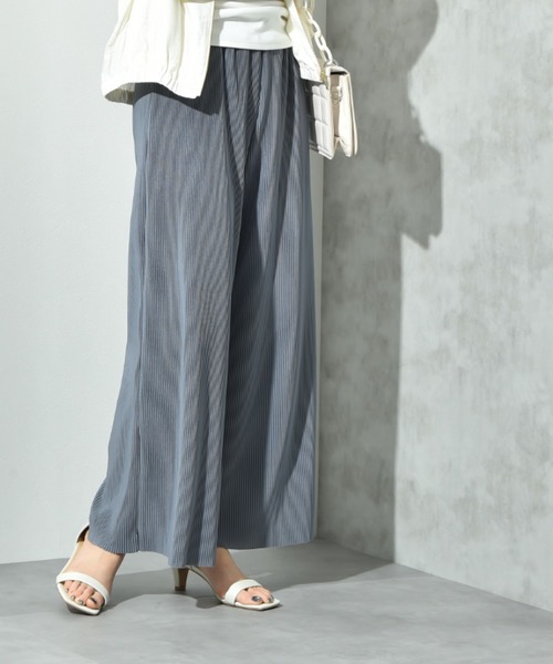 actuel（アクチュエル）の「【ａｃｔｕｅｌ】カットスムースプリーツパンツ（その他パンツ・レディース・ブラック/カーキ/ブルー/モカ・FREE）」の18枚目の写真