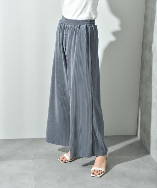 actuel（アクチュエル）の「【ａｃｔｕｅｌ】カットスムースプリーツパンツ（その他パンツ・レディース・ブラック/カーキ/ブルー/モカ・FREE）」の15枚目の写真