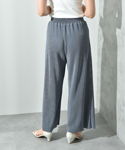 actuel（アクチュエル）の「【ａｃｔｕｅｌ】カットスムースプリーツパンツ（その他パンツ・レディース・ブラック/カーキ/ブルー/モカ・FREE）」の14枚目の写真