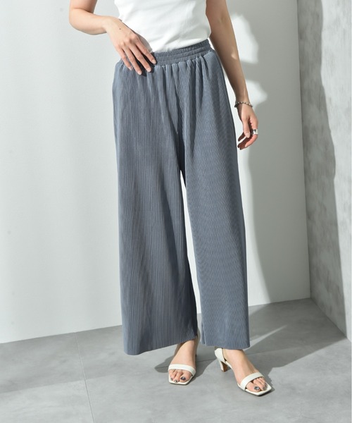 actuel（アクチュエル）の「【ａｃｔｕｅｌ】カットスムースプリーツパンツ（その他パンツ・レディース・ブラック/カーキ/ブルー/モカ・FREE）」の12枚目の写真