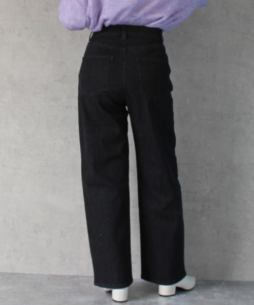SELECT LEVERY(セレクトリベリー)の「センターシームリサイクルデニムパンツ(デニムパンツ・レディース・ブルー/ブラック/ライトブルー・X-LARGE/LARGE/MEDIUM)」の6枚目の写真