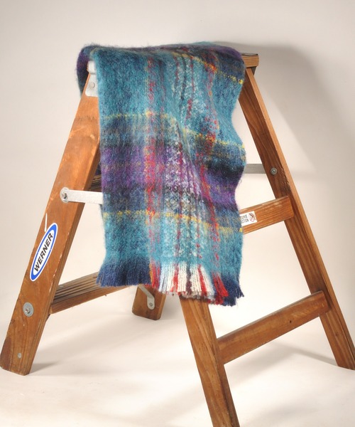 【GUILLAUMOND ギヨモン ギラモンド】モヘア混チェックビッグストール フランス製大判ストール（ストール/ショール）｜Pappa Duduu（パッパドゥドゥ）