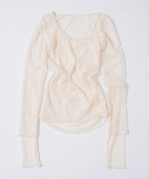 layerd lace tops / レイヤードレーストップス（Tシャツ