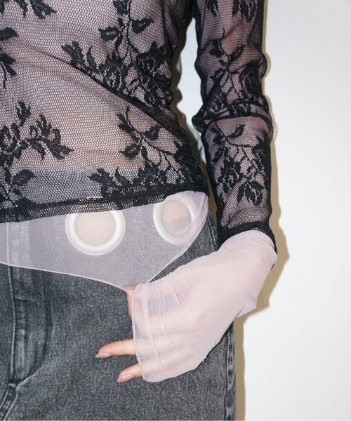 musubore（ムスボレ）の「layerd lace tops / レイヤードレース 