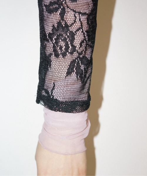 musubore（ムスボレ）の「layerd lace tops / レイヤードレース