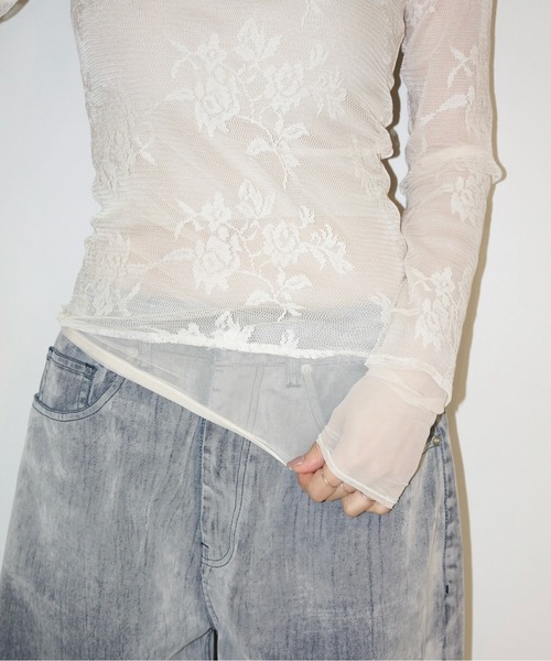 layerd lace tops / レイヤードレーストップス（Tシャツ