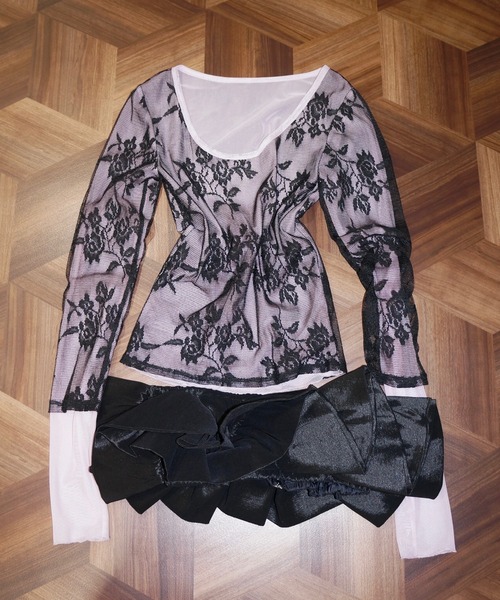 layerd lace tops / レイヤードレーストップス（Tシャツ