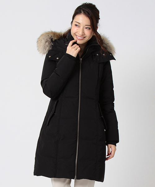 WOOLRICH（ウールリッチ）の「【予約】WOOLRICH / "OREGON" コート（ダウンジャケット/コート・レディース・ベージュ/ブラック・MEDIUM/SMALL）」の16枚目の写真