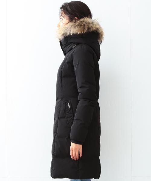 WOOLRICH（ウールリッチ）の「【予約】WOOLRICH / "OREGON" コート（ダウンジャケット/コート・レディース・ベージュ/ブラック・MEDIUM/SMALL）」の11枚目の写真