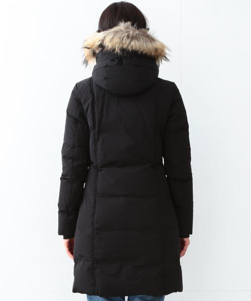 WOOLRICH（ウールリッチ）の「【予約】WOOLRICH / "OREGON" コート（ダウンジャケット/コート・レディース・ベージュ/ブラック・MEDIUM/SMALL）」の12枚目の写真