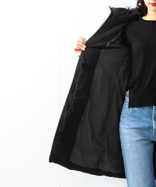 WOOLRICH（ウールリッチ）の「【予約】WOOLRICH / "OREGON" コート（ダウンジャケット/コート・レディース・ベージュ/ブラック・MEDIUM/SMALL）」の13枚目の写真