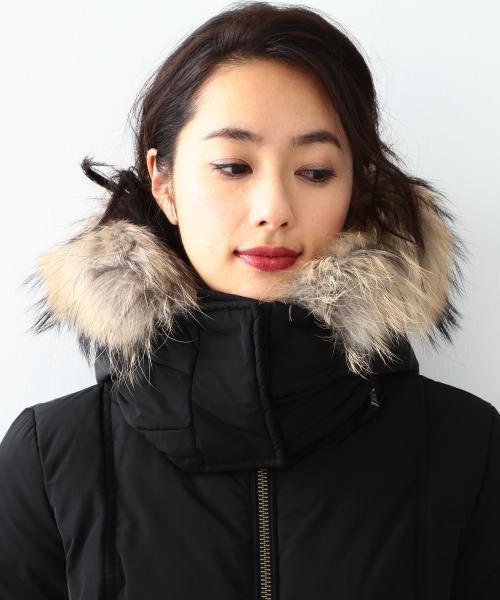 WOOLRICH（ウールリッチ）の「【予約】WOOLRICH / "OREGON" コート（ダウンジャケット/コート・レディース・ベージュ/ブラック・MEDIUM/SMALL）」の14枚目の写真