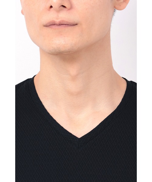 TORNADO MART（トルネードマート）の「TORNADO MART∴オーシャンウェーブVネック長袖カットソー（Tシャツ/カットソー・メンズ・ブラック/ホワイト・LL/L/M）」の7枚目の写真