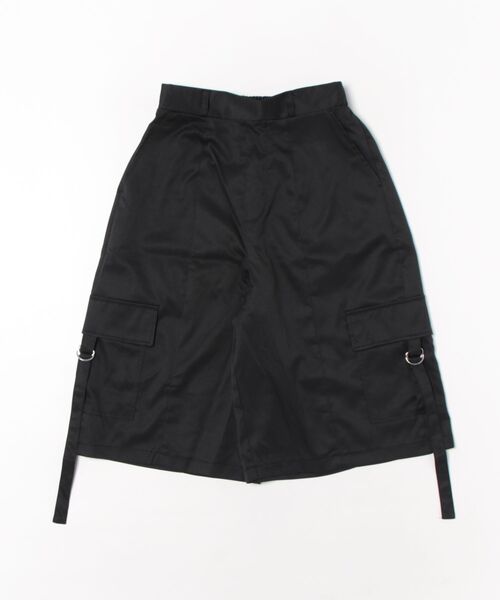 GORGE(ゴージ)の「ポケット付き半端丈パンツ(カーゴパンツ・レディース・ブラック/チャコールグレー・F)」の14枚目の写真