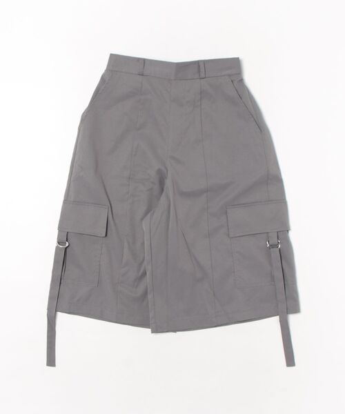 GORGE(ゴージ)の「ポケット付き半端丈パンツ(カーゴパンツ・レディース・ブラック/チャコールグレー・F)」の15枚目の写真