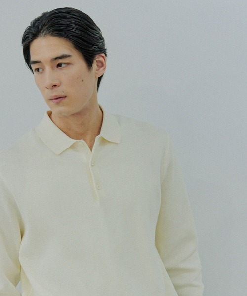 GLOBAL WORK(グローバルワーク)の「ニットポロシャツ/Salon de GW/288726(ポロシャツ・メンズ・ブラック/オフホワイト/ブラウン・X-LARGE/LARGE/MEDIUM/SMALL)」の11枚目の写真