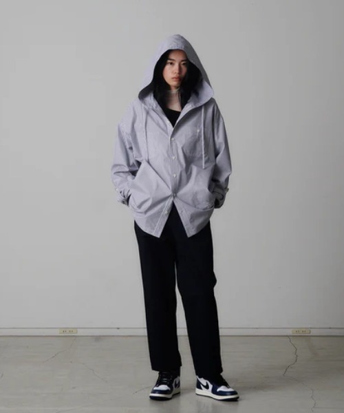 FACETASM（ファセッタズム）の「FACETASM/ファセッタズム/HOODED SHIRT（シャツ/ブラウス・メンズ・ブルー・4）」の3枚目の写真