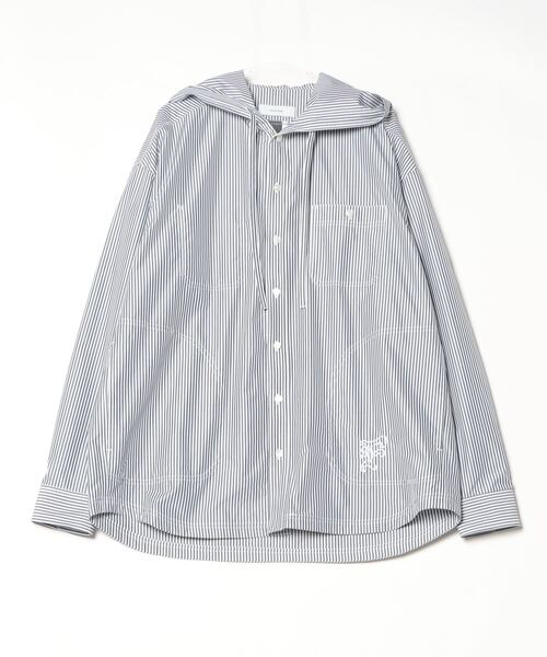 FACETASM（ファセッタズム）の「FACETASM/ファセッタズム/HOODED SHIRT（シャツ/ブラウス・メンズ・ブルー・4）」の7枚目の写真