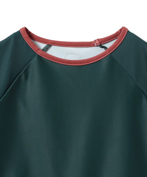 こども ビームス（コドモビームス）の「長袖 プルオーバー ラッシュガード 2025SS（100～130cm）（ラッシュガード・キッズ・イエロー系その他4/ダークグリーン・100/110/120/130）」の4枚目の写真