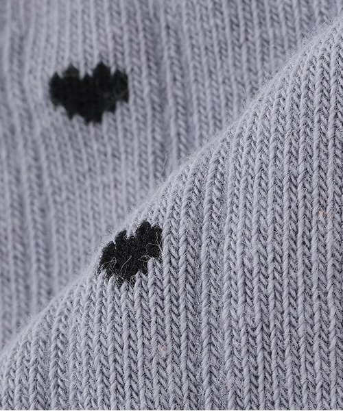 petit main（プティマイン）の「ハート・ラインクルーソックス2P（ソックス/靴下・キッズ・ブラック/ライトグリーン/カラフル・SS/S/M/L）」の8枚目の写真