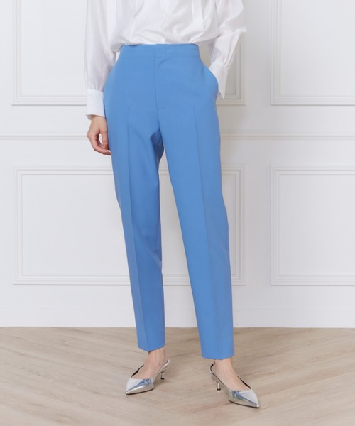 INED（イネド）の「【2025NEW】美脚テーパードパンツ（その他パンツ・レディース・その他/ブルー/チェック/オフホワイト/ブラック/ベージュ・9号/7号/5号/11号）」の4枚目の写真