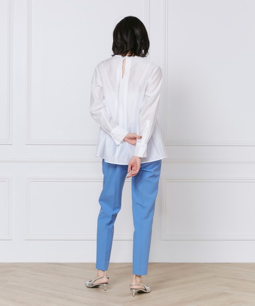 INED（イネド）の「【2025NEW】美脚テーパードパンツ（その他パンツ・レディース・その他/ブルー/チェック/オフホワイト/ブラック/ベージュ・9号/7号/5号/11号）」の9枚目の写真