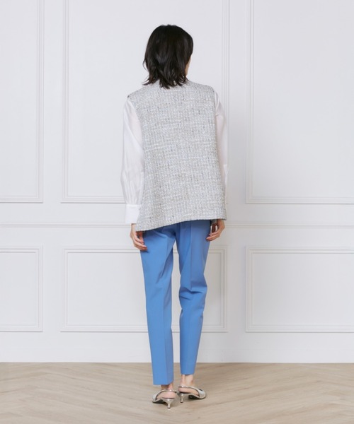 INED（イネド）の「【2025NEW】美脚テーパードパンツ（その他パンツ・レディース・その他/ブルー/チェック/オフホワイト/ブラック/ベージュ・9号/7号/5号/11号）」の11枚目の写真