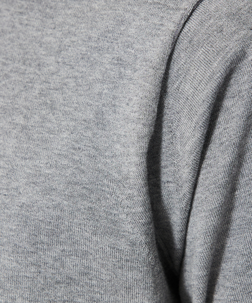 DESIGNWORKS（デザインワークス）の「【トップメランジ】ハイツイスト モックネック ニット（ニット/セーター・メンズ・グレイッシュブルー/グレー・50/48/46）」の8枚目の写真
