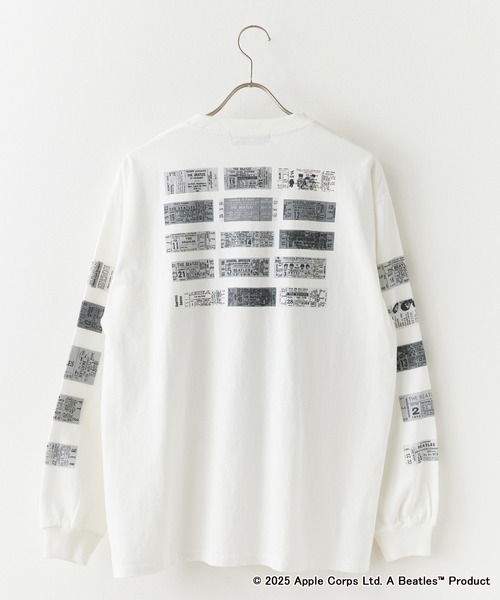 Johnbull（ジョンブル）の「Johnbull/ジョンブル TheBeatles CARNEGIE HALL LST ビートルズ ロンT メンズ 夏物 夏服（Tシャツ/カットソー・メンズ・ホワイト/ブラック・L/M）」の4枚目の写真