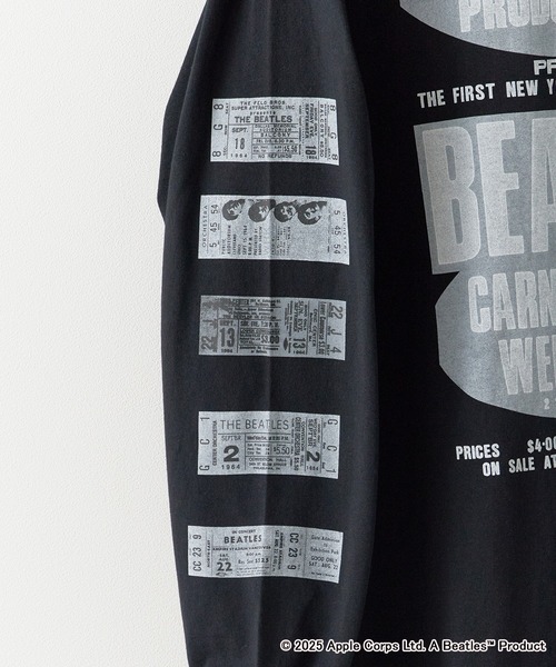 Johnbull（ジョンブル）の「Johnbull/ジョンブル TheBeatles CARNEGIE HALL LST ビートルズ ロンT メンズ 夏物 夏服（Tシャツ/カットソー・メンズ・ホワイト/ブラック・L/M）」の8枚目の写真
