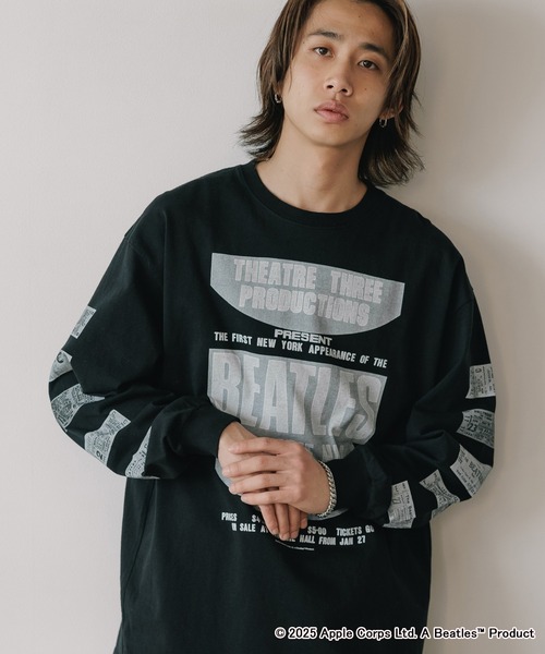 Johnbull（ジョンブル）の「Johnbull/ジョンブル TheBeatles CARNEGIE HALL LST ビートルズ ロンT メンズ 夏物 夏服（Tシャツ/カットソー・メンズ・ホワイト/ブラック・L/M）」の20枚目の写真