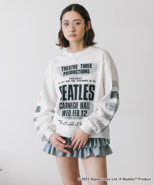 Johnbull（ジョンブル）の「Johnbull/ジョンブル TheBeatles CARNEGIE HALL LST ビートルズ ロンT メンズ 夏物 夏服（Tシャツ/カットソー・メンズ・ホワイト/ブラック・L/M）」の14枚目の写真