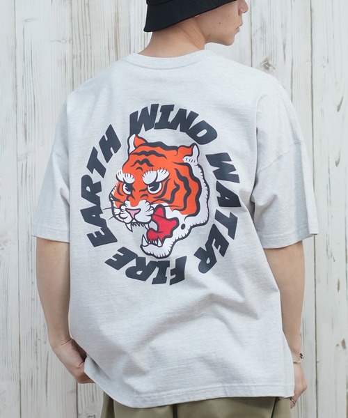 ELEMENT(エレメント)の「ELEMENT/エレメント 半袖Tシャツ バックプリント オーバーサイズ BF021-206(Tシャツ/カットソー・メンズ・ライトグレー/ブラック/ホワイト・L/M/XL)」の3枚目の写真