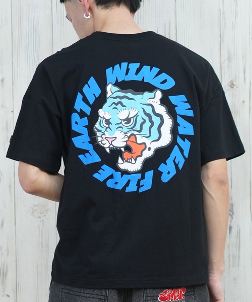 ELEMENT(エレメント)の「ELEMENT/エレメント 半袖Tシャツ バックプリント オーバーサイズ BF021-206(Tシャツ/カットソー・メンズ・ライトグレー/ブラック/ホワイト・L/M/XL)」の2枚目の写真