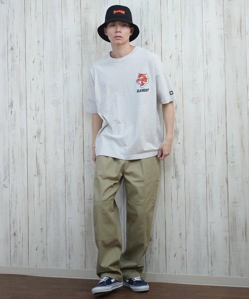 ELEMENT(エレメント)の「ELEMENT/エレメント 半袖Tシャツ バックプリント オーバーサイズ BF021-206(Tシャツ/カットソー・メンズ・ライトグレー/ブラック/ホワイト・L/M/XL)」の21枚目の写真