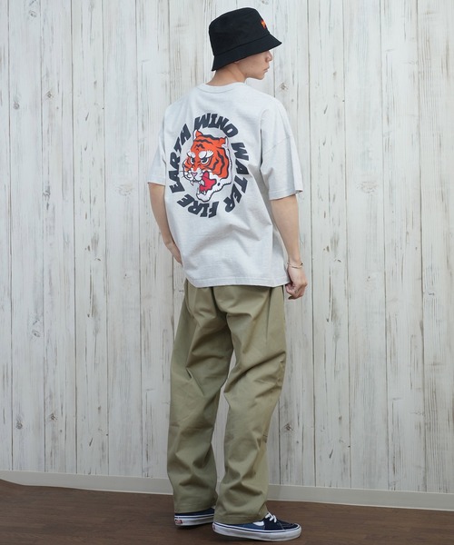 ELEMENT(エレメント)の「ELEMENT/エレメント 半袖Tシャツ バックプリント オーバーサイズ BF021-206(Tシャツ/カットソー・メンズ・ライトグレー/ブラック/ホワイト・L/M/XL)」の22枚目の写真